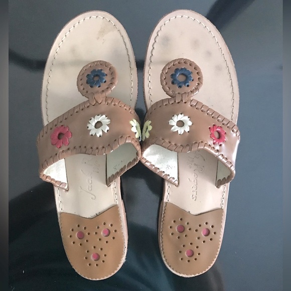 JACK ROGERS Bianca Sandals in Cognac/Multi - Picture 5 of 10